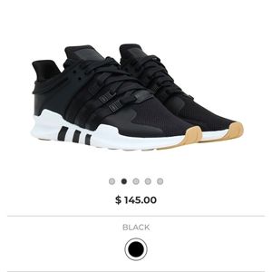 Adidas black & gold sneakers shoes